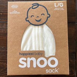 Happiest Baby Snoo sleep sack, ivory, size large. NWT